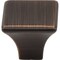 Jeffrey Alexander 1-1/8" Overall Length Brushed Oil Rubbed Bronze Square Marlo Cabinet Knob 972DBAC - alternate 4
